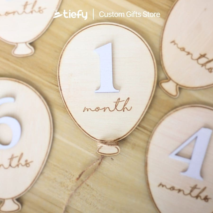 Balloon Baby Milestone Sign