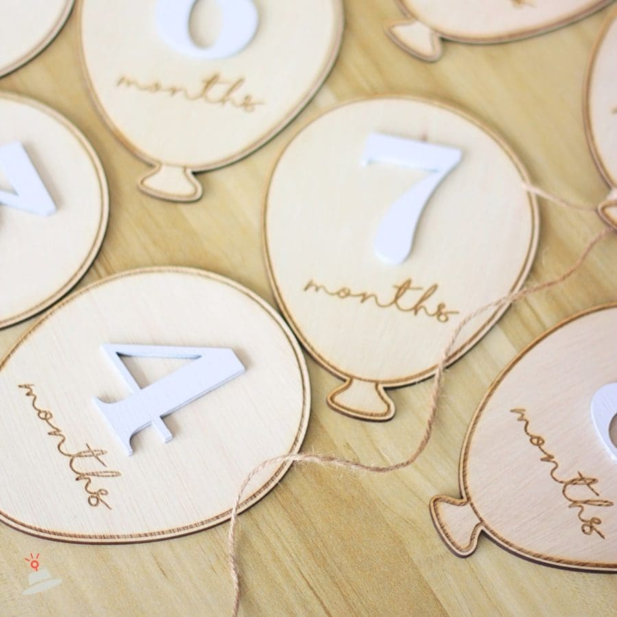 Balloon Baby Milestone Sign - Image 3